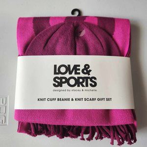 Love & Sports Women's Beanie and Scarf 2-Piece Set - NWT